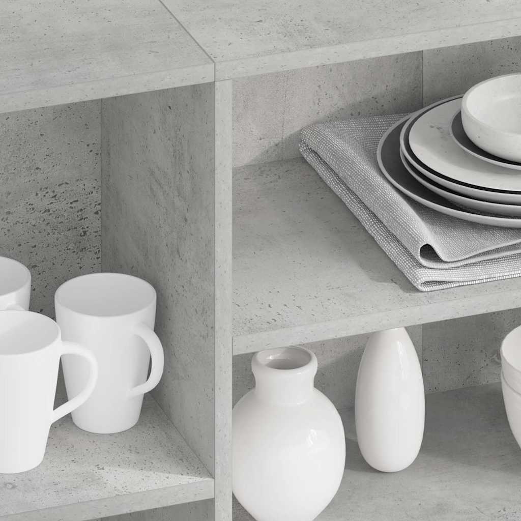 vidaXL Sideboard | Concrete grey | Engineered wood | Medium | Sideboard 3