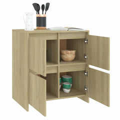 vidaXL Sideboard Sonoma Oak 70x41x75 cm Engineered Wood 6