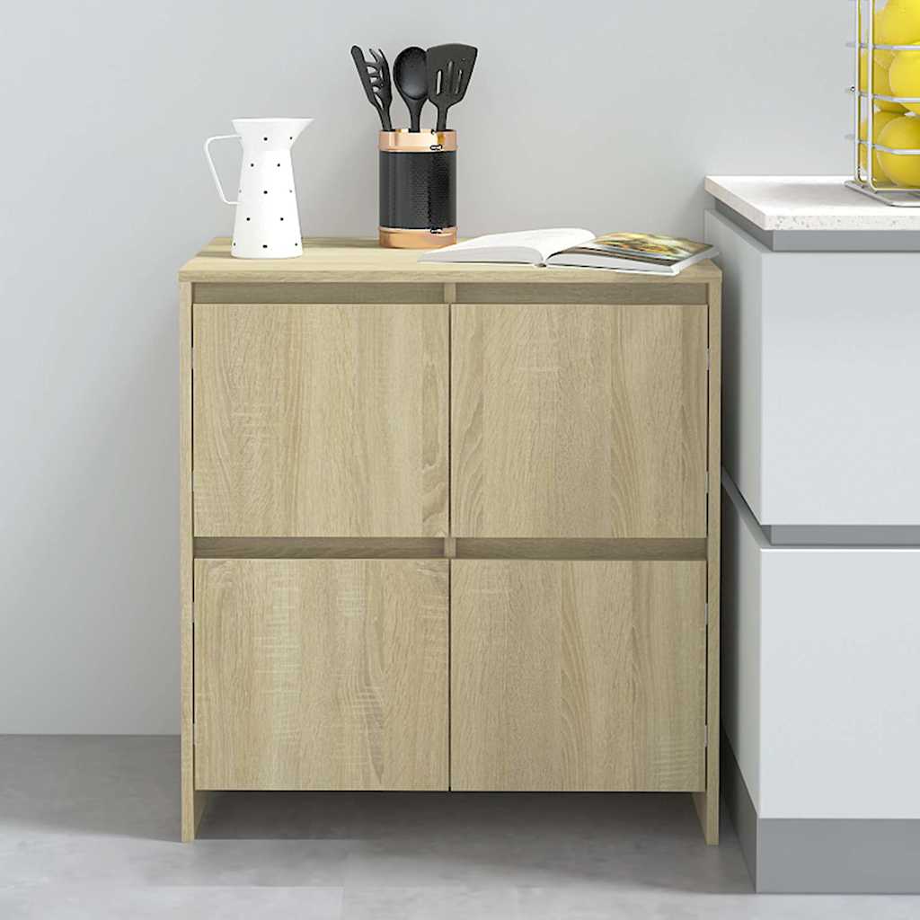 vidaXL Sideboard Sonoma Oak 70x41x75 cm Engineered Wood 1