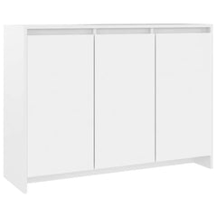 Sideboard 102x33x75 cm Engineered Wood White