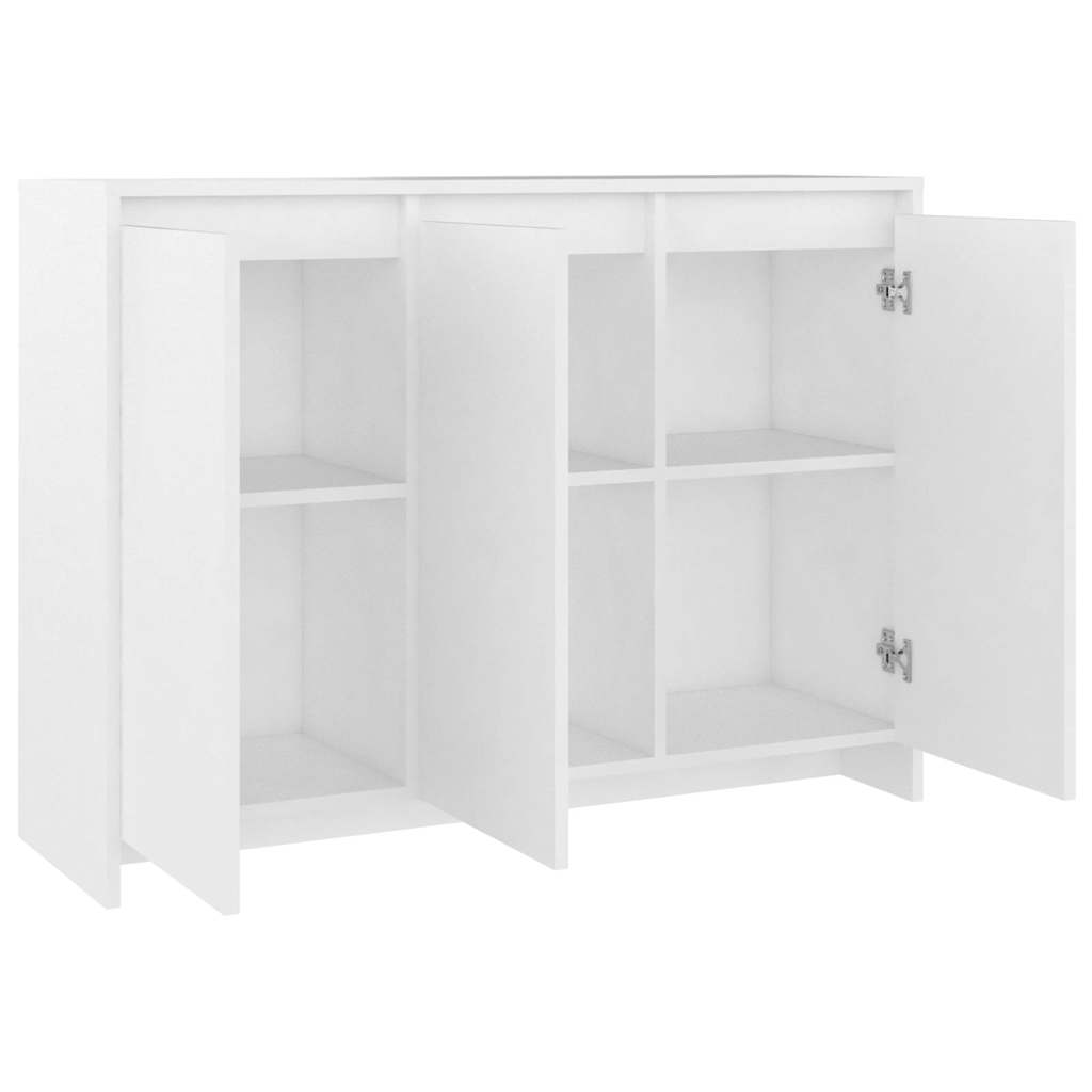Sideboard 102x33x75 cm Engineered Wood White
