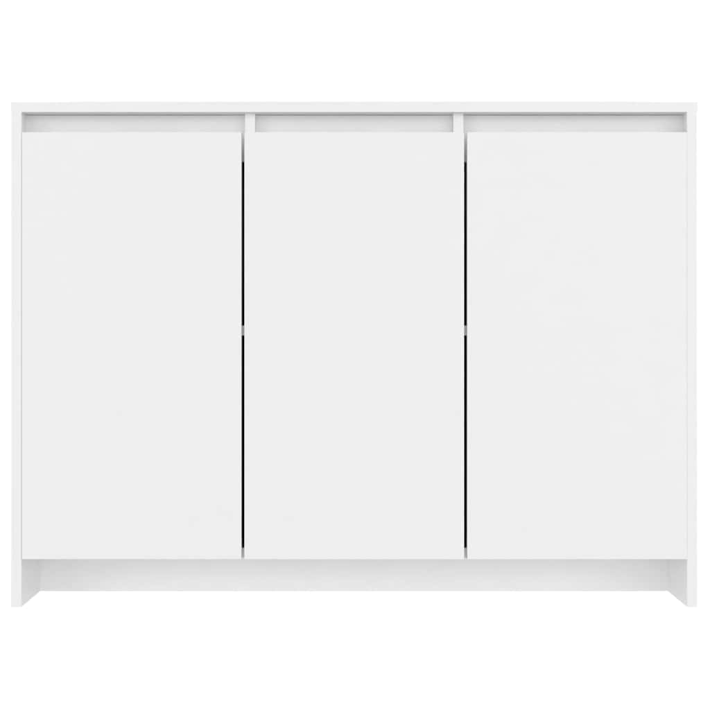 Sideboard 102x33x75 cm Engineered Wood White