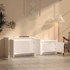 vidaXL TV Cabinet | White | Engineered wood | 146.5 x 35 x 50 cm | TV Cabinet 3