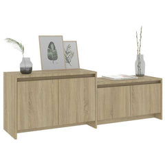 vidaXL TV Cabinet Sonoma Oak 146.5x35x50 cm Engineered Wood 4