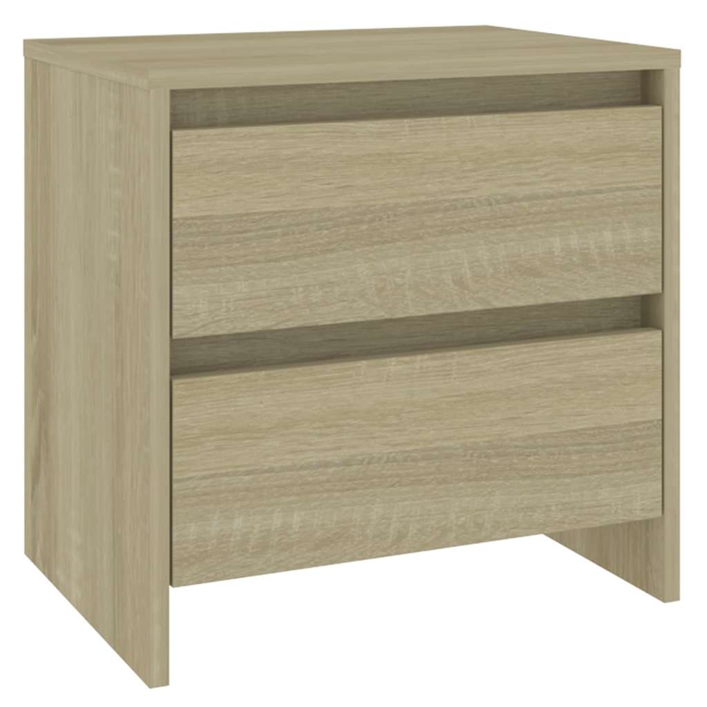 vidaXL Bedside Cabinet | Sonoma Oak | Engineered Wood | Compact 2