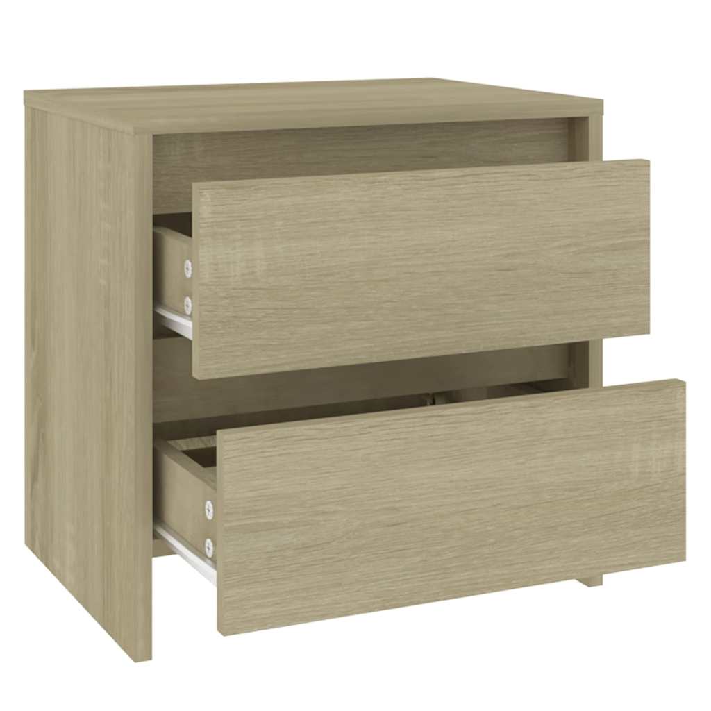 vidaXL Bedside Cabinet | Sonoma Oak | Engineered Wood | Compact 4