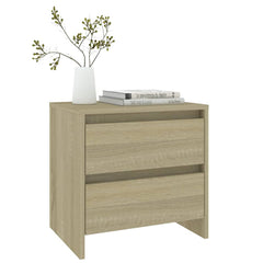 vidaXL Bedside Cabinet | Sonoma Oak | Engineered Wood | Compact 6