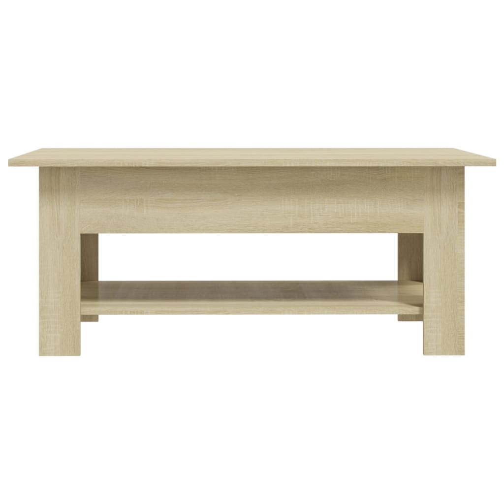 vidaXL Coffee Table Sonoma Oak 102x55x42 cm Engineered Wood 4