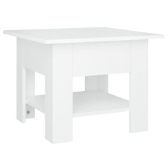 810262 vidaXL Coffee Table White 55x55x42 cm Engineered Wood 2