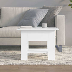 810262 vidaXL Coffee Table White 55x55x42 cm Engineered Wood 3