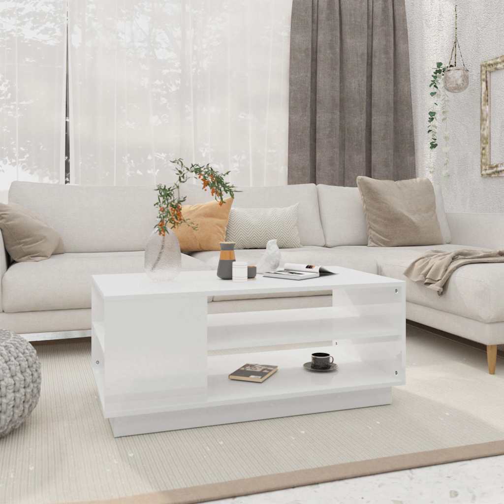 vidaXL Coffee Table Engineered Wood Depth 55 cm Width 102 cm
