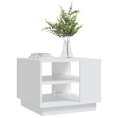 810289 vidaXL Coffee Table White 55x55x43 cm Engineered Wood 6