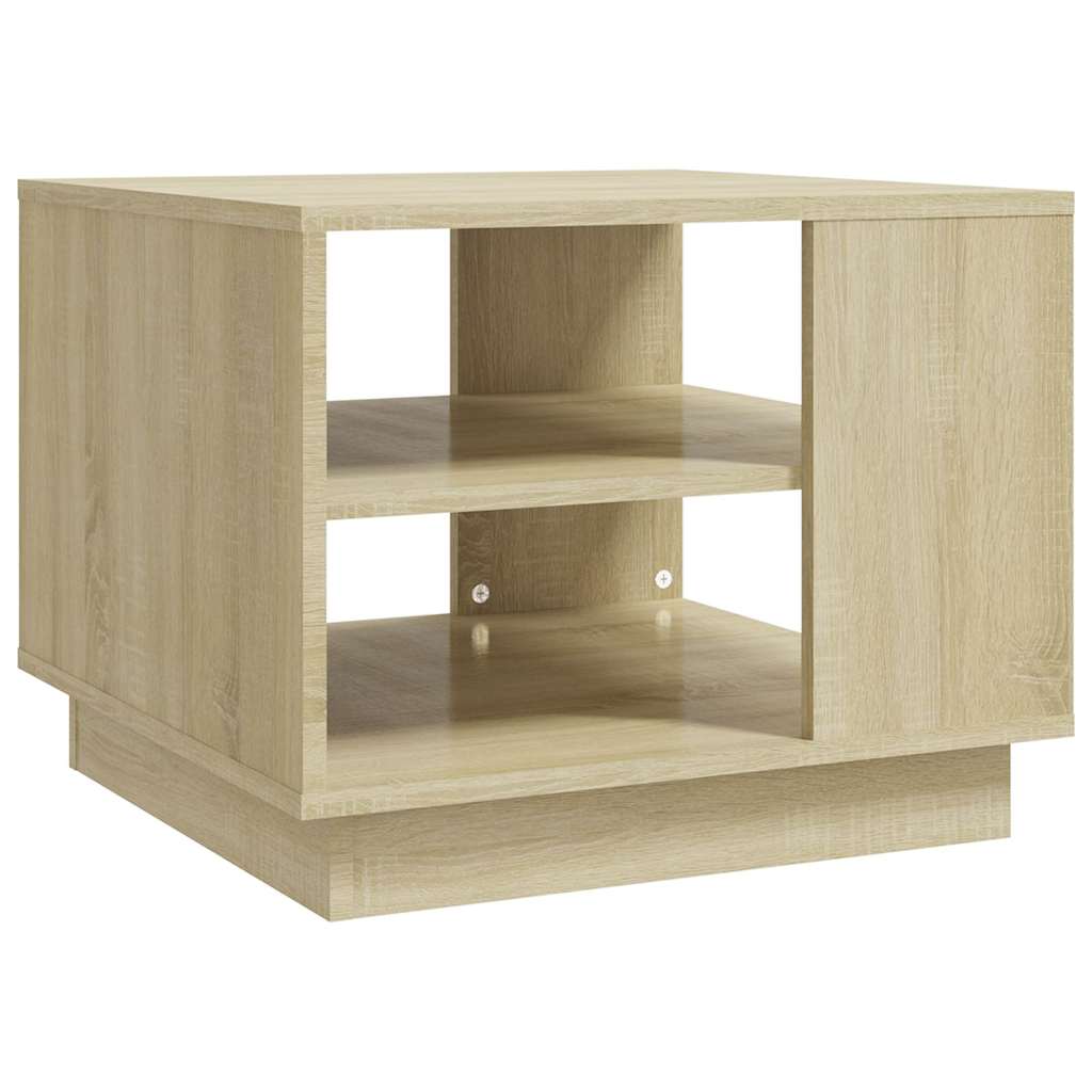 Coffee Table Engineered Wood Depth 55 cm Width 55 cm Sonoma oak 43 cm