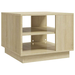 Coffee Table Engineered Wood Depth 55 cm Width 55 cm Sonoma oak 43 cm