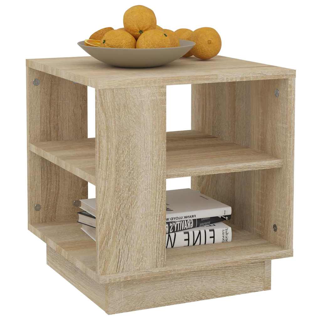 vidaXL Coffee Table Sonoma Oak 40x40x43 cm Engineered Wood 6