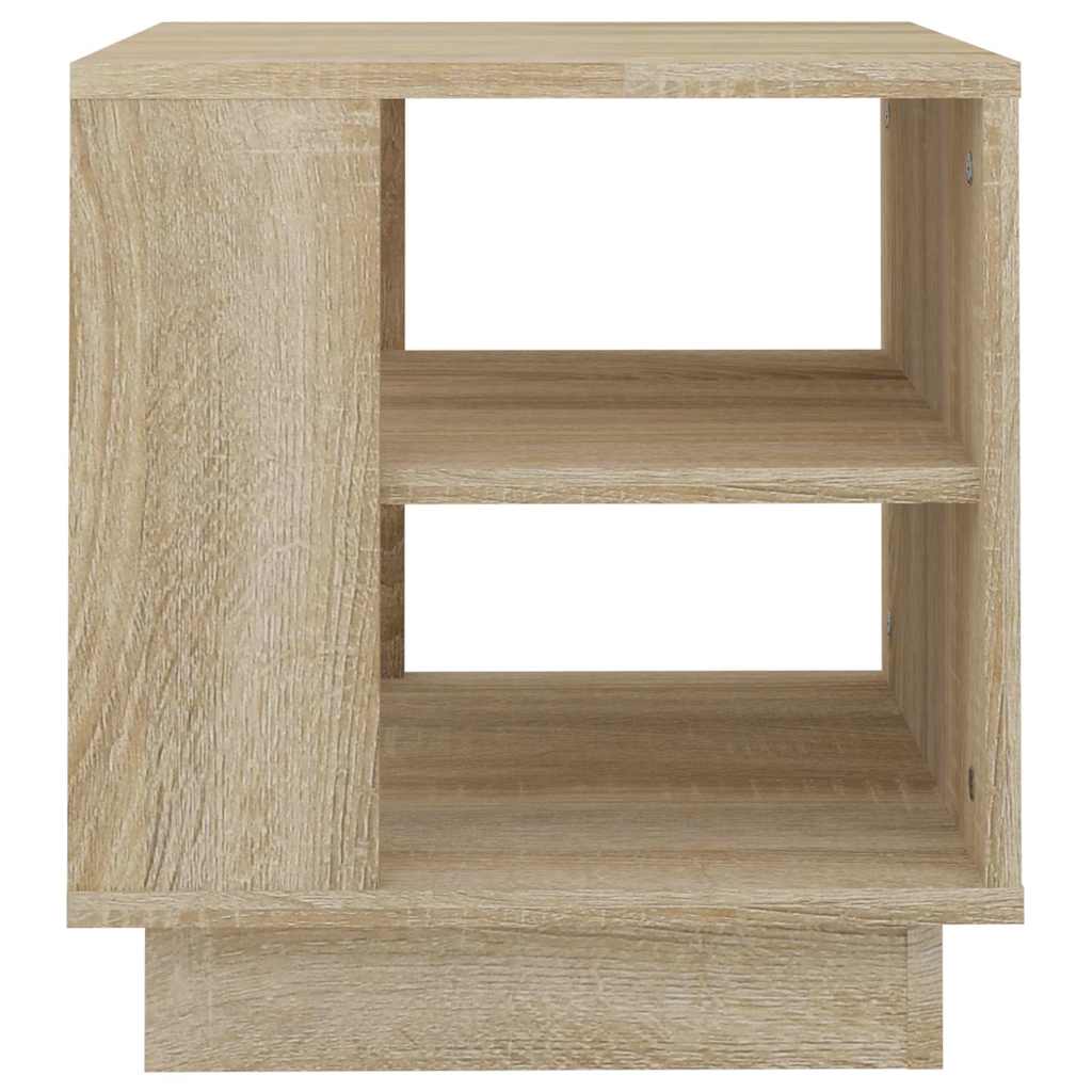 vidaXL Coffee Table Sonoma Oak 40x40x43 cm Engineered Wood 4