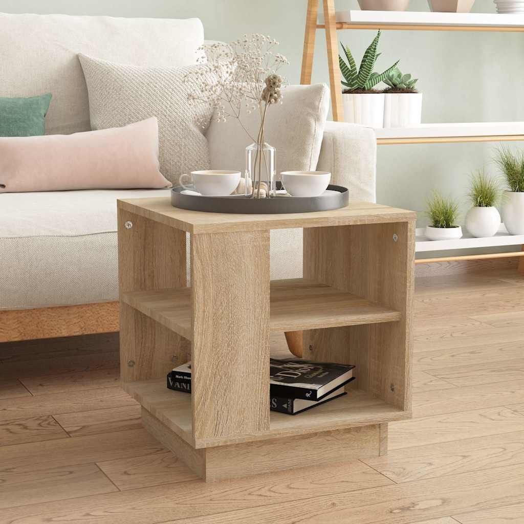 vidaXL Coffee Table Sonoma Oak 40x40x43 cm Engineered Wood 1