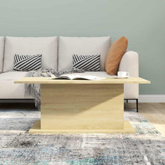 810310 vidaXL Coffee Table Sonoma Oak 102x55,5x40 cm Engineered Wood 3