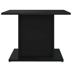 Coffee Table Black Engineered Wood, image 6