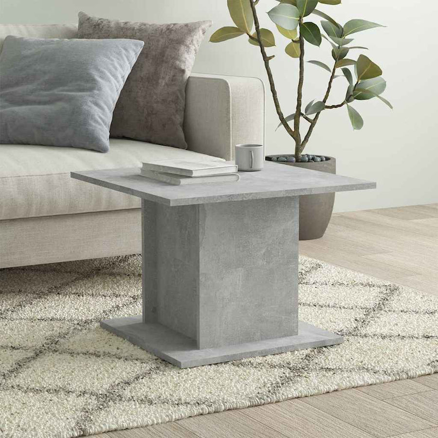 vidaXL Coffee Table Concrete Grey 55,5x55,5x40 cm Engineered Wood 1