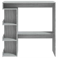 vidaXL Bar Table with Storage Rack Grey Sonoma 100x50x101.5 cm 5