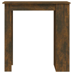 vidaXL Bar Table with Storage Rack Smoked Oak 102x50x103.5cm Engineered Wood 5