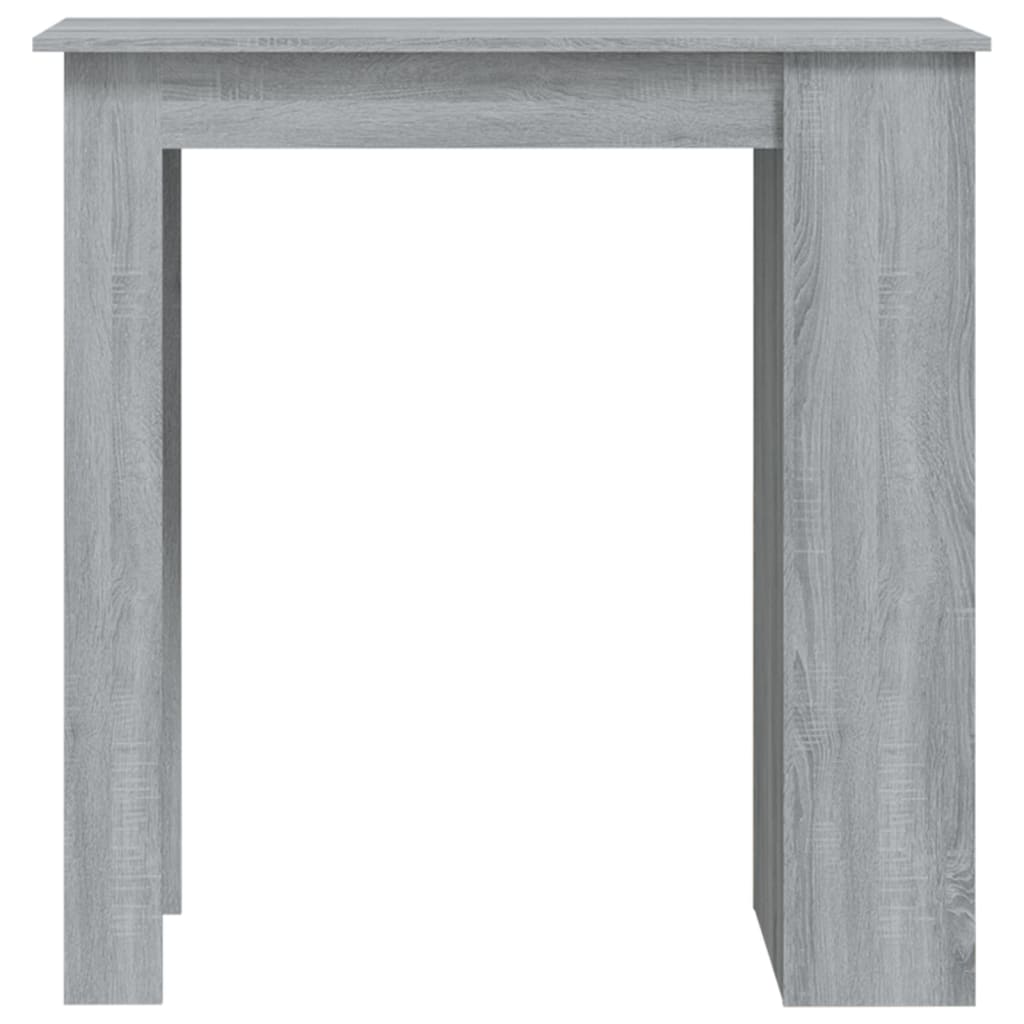 vidaXL Bar Table with Storage Rack Grey Sonoma 102x50x103.5cm Engineered Wood 5