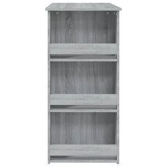 vidaXL Bar Table with Storage Rack Grey Sonoma 102x50x103.5cm Engineered Wood 6