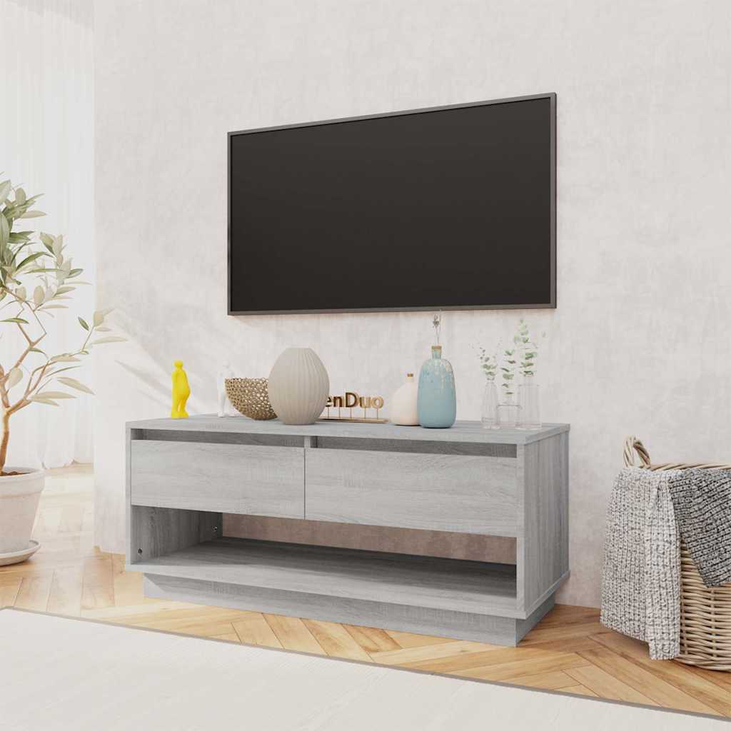 vidaXL TV Cabinet | Grey Sonoma | Engineered Wood | Medium | TV Cabinet 3