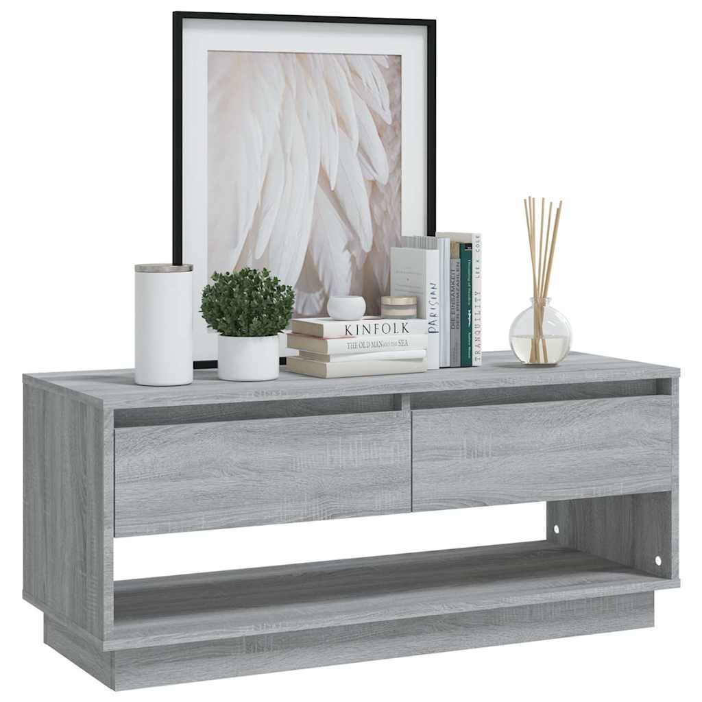 vidaXL TV Cabinet | Grey Sonoma | Engineered Wood | Medium | TV Cabinet 4