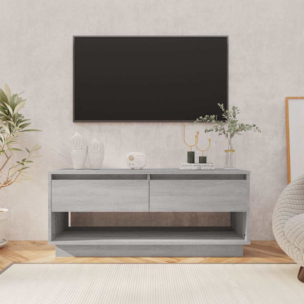 vidaXL TV Cabinet | Grey Sonoma | Engineered Wood | Medium | TV Cabinet 1