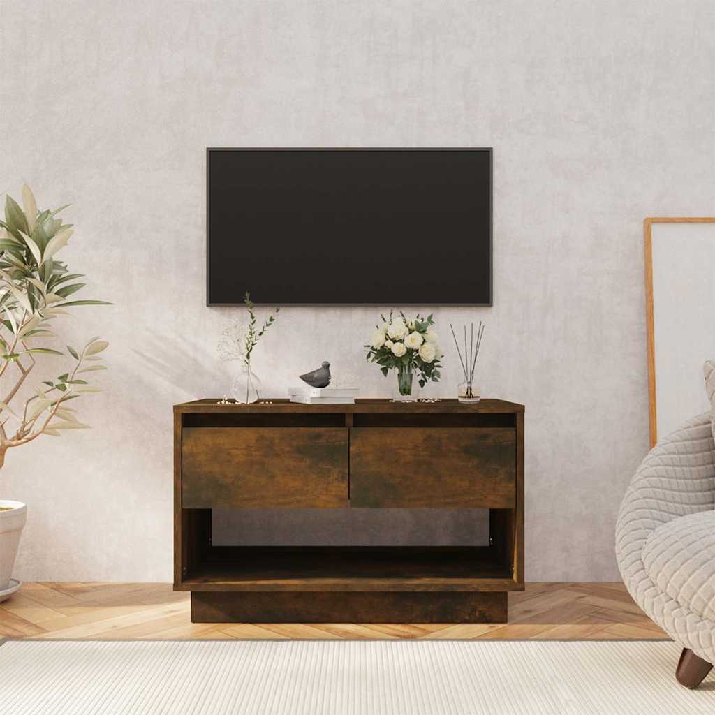 vidaXL TV Cabinet | Smoked Oak | Engineered Wood | 70x41x44 cm | Storage 1