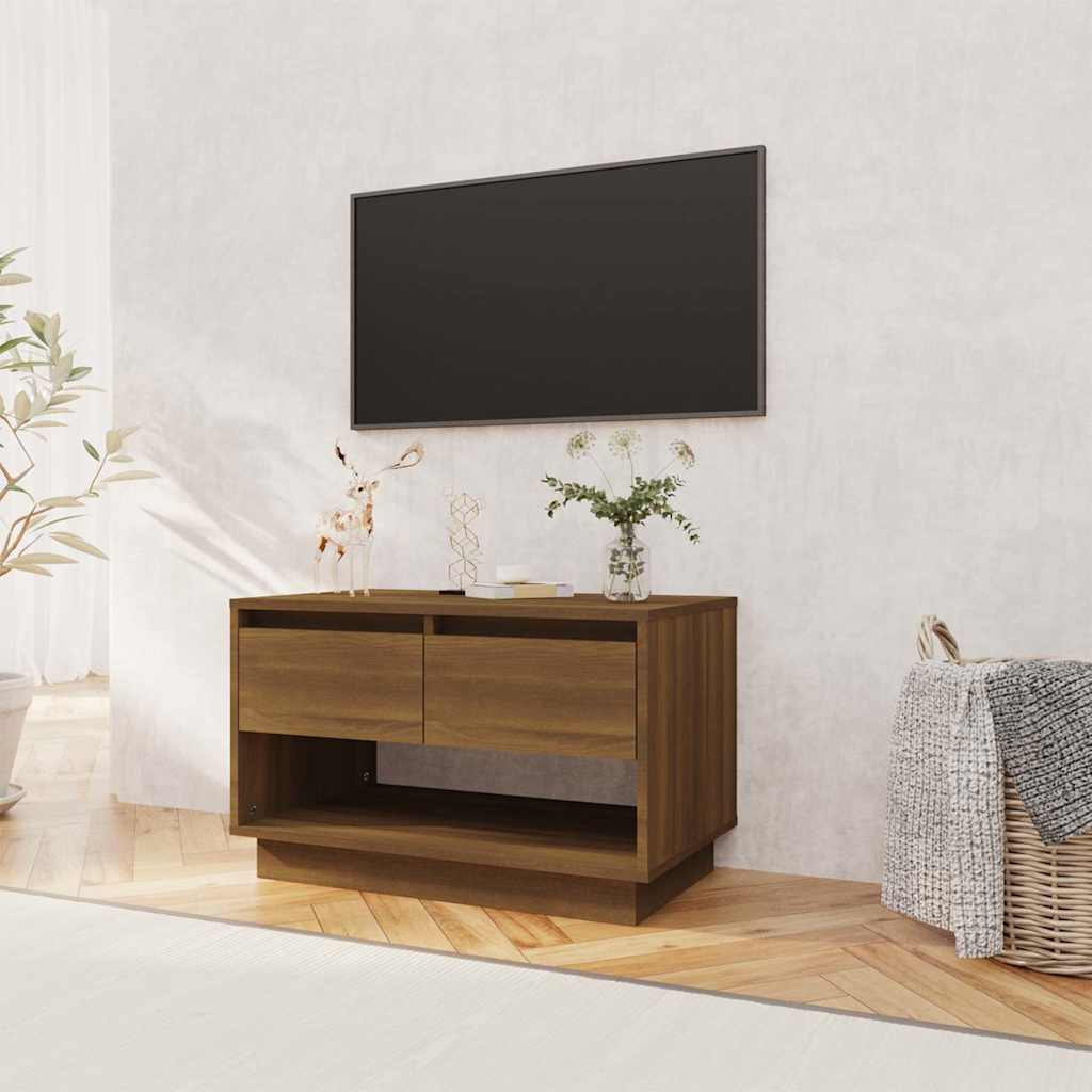 vidaXL TV Cabinet | Brown Oak | Engineered Wood | TV Cabinet | Rectangular 3