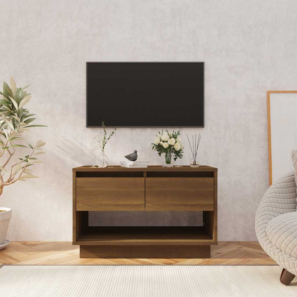 vidaXL TV Cabinet | Brown Oak | Engineered Wood | TV Cabinet | Rectangular 1