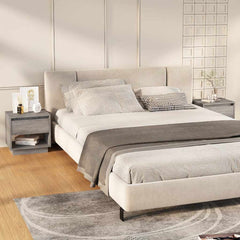 vidaXL Bedside Cabinet | Set of 2 | Grey sonoma | Engineered wood | Medium 1