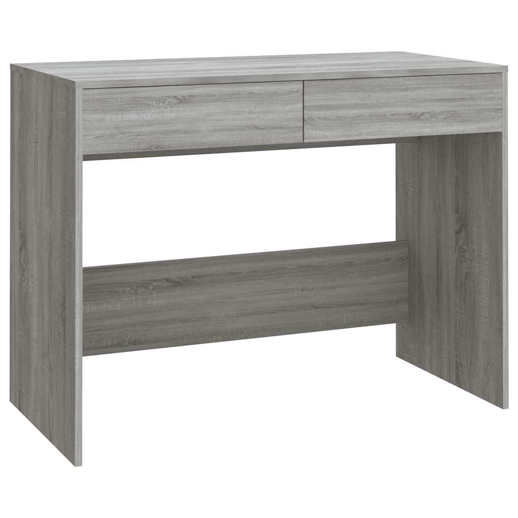 vidaXL Desk | Grey Sonoma | Engineered Wood | Medium | Desk | Rectangular 2