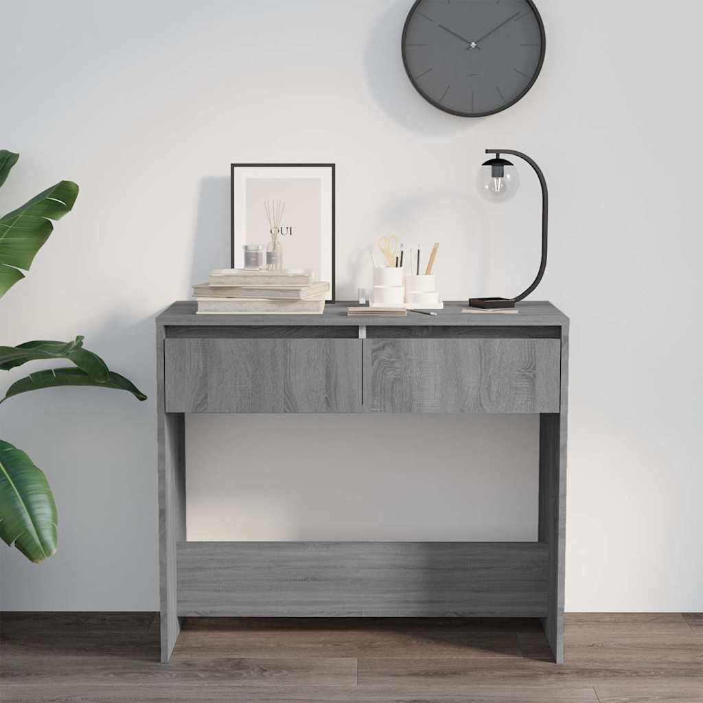 vidaXL Console Table | Grey Sonoma | Engineered Wood | Medium | Storage 3