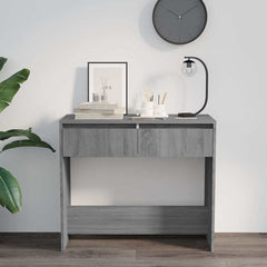 vidaXL Console Table | Grey Sonoma | Engineered Wood | Medium | Storage 3