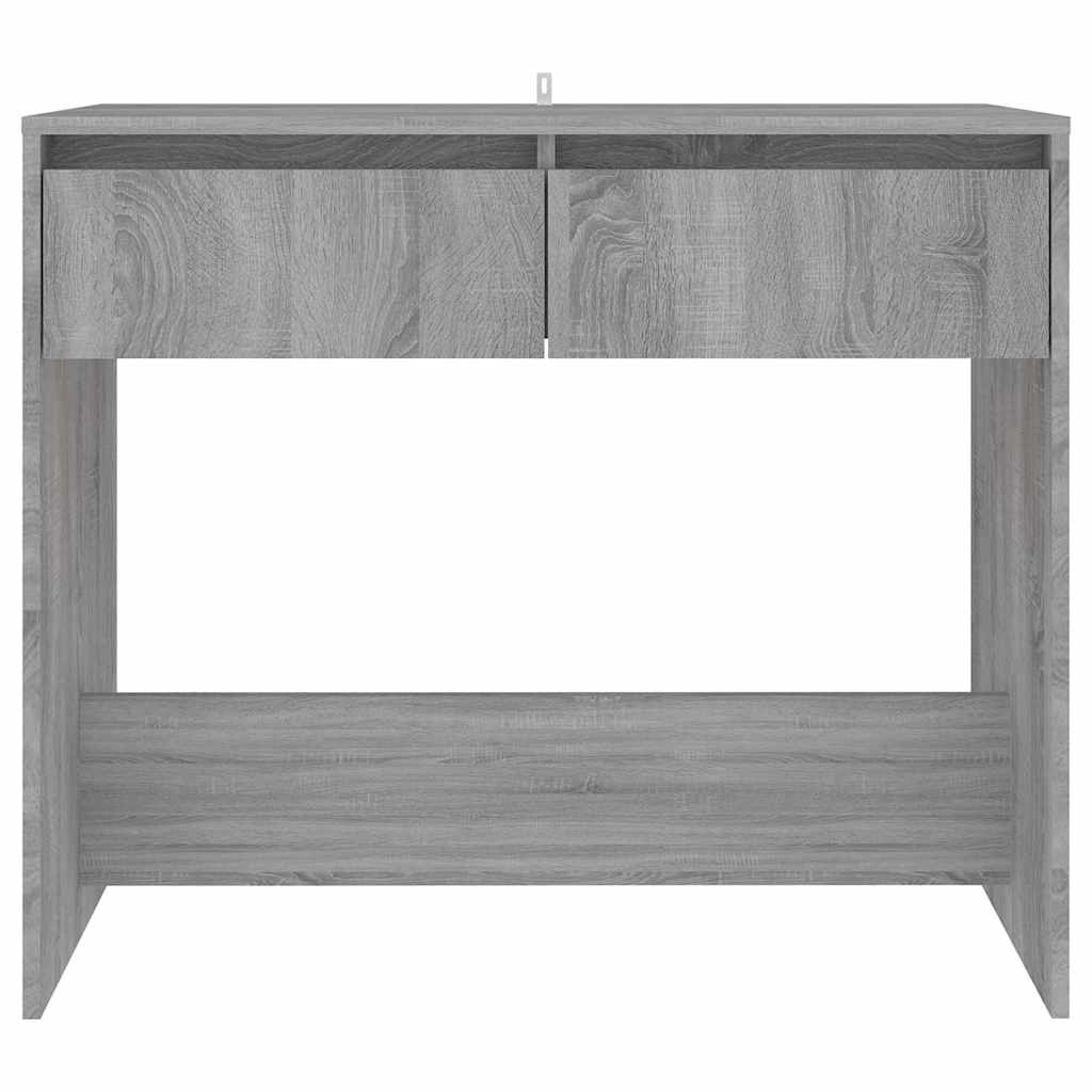 vidaXL Console Table | Grey Sonoma | Engineered Wood | Medium | Storage 5