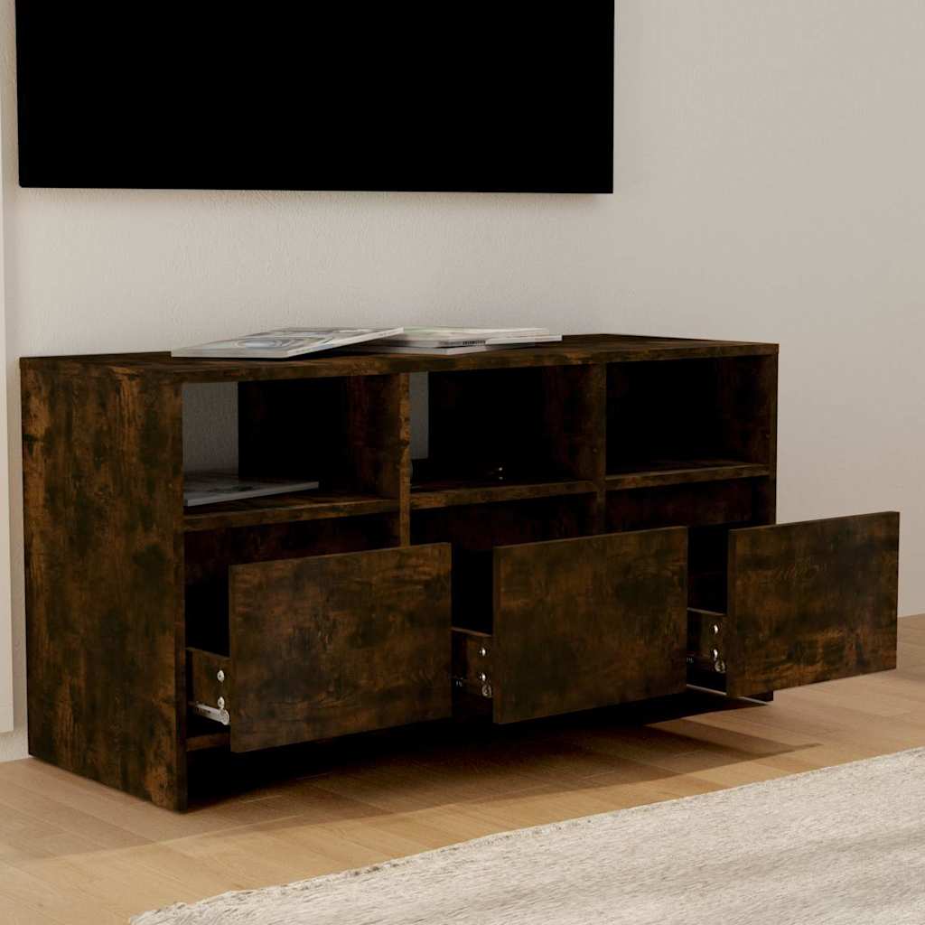 TV Cabinet 102x37,5x52,5 cm Engineered Wood Smoked oak