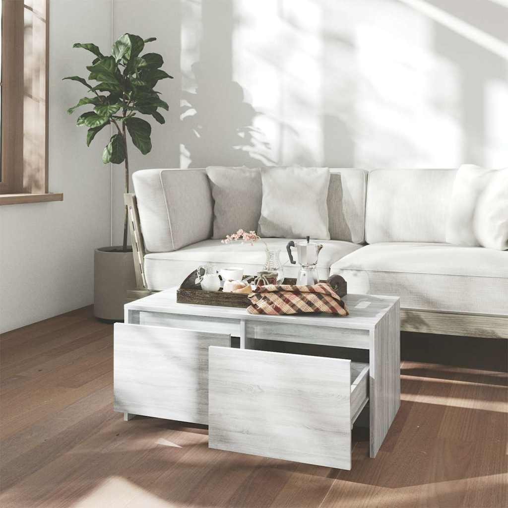 vidaXL Coffee Table | Grey sonoma | Engineered wood | Medium | Coffee Table 3