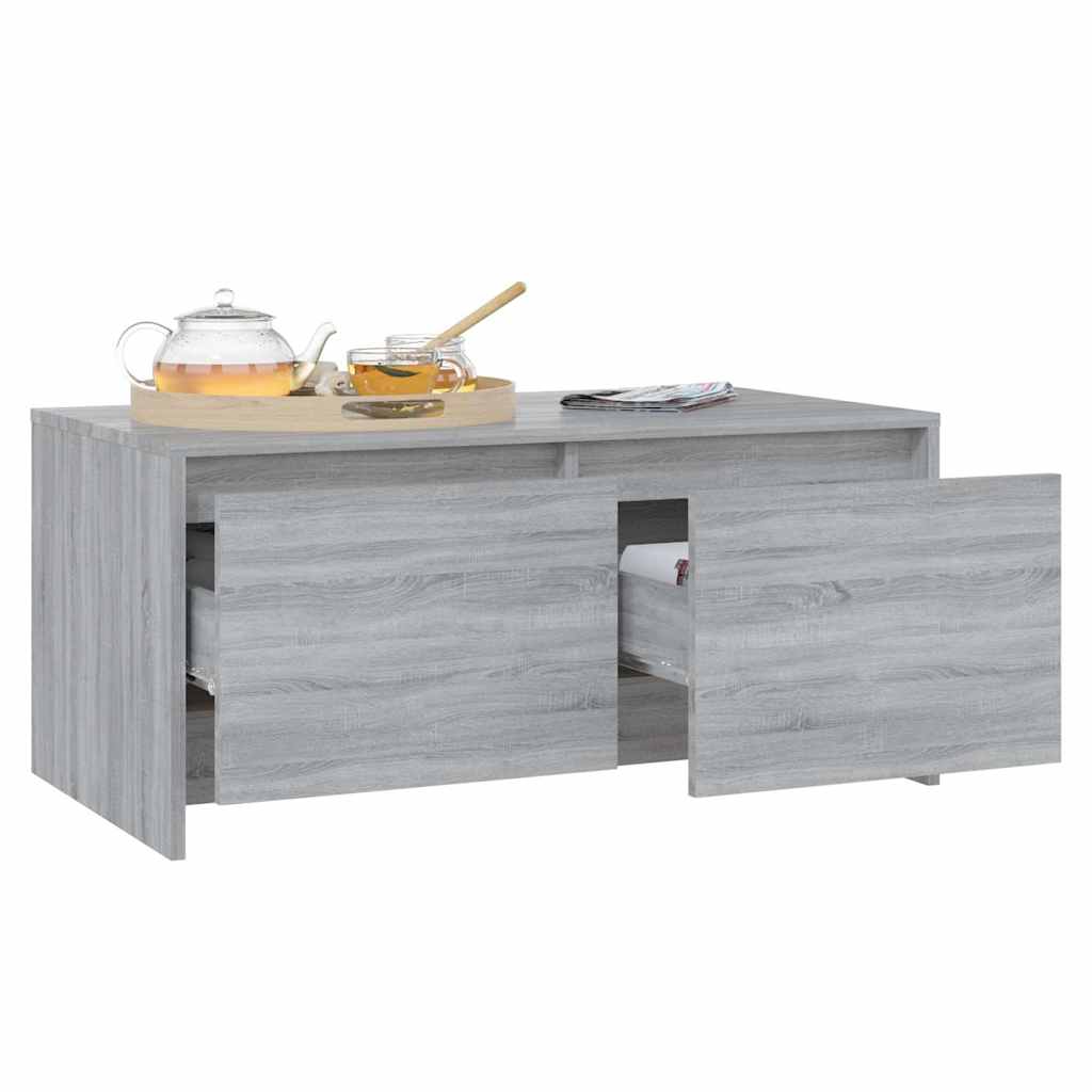 vidaXL Coffee Table | Grey sonoma | Engineered wood | Medium | Coffee Table 4