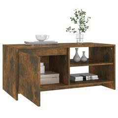 vidaXL Coffee Table | Smoked oak | Engineered wood | Medium | Coffee Table 4