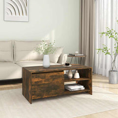 vidaXL Coffee Table | Smoked oak | Engineered wood | Medium | Coffee Table 1