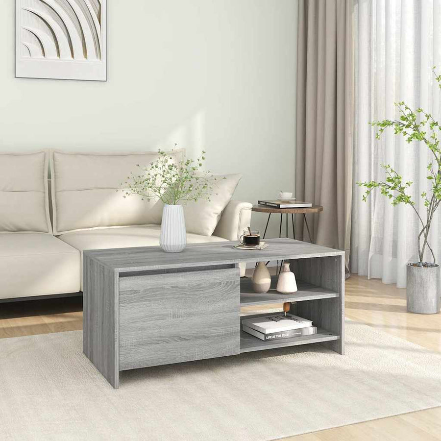 vidaXL Coffee Table | Grey Sonoma | Engineered Wood | Medium | Coffee Table 1