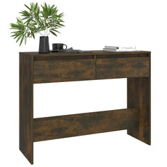 Console Table Smoked Oak Engineered Wood, image 3