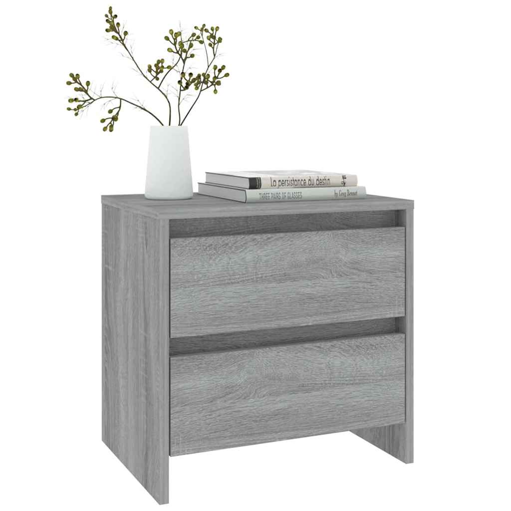 vidaXL Bedside Cabinet | Grey Sonoma | Engineered Wood | Medium 6