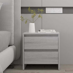 vidaXL Bedside Cabinet | Grey Sonoma | Engineered Wood | Medium 1