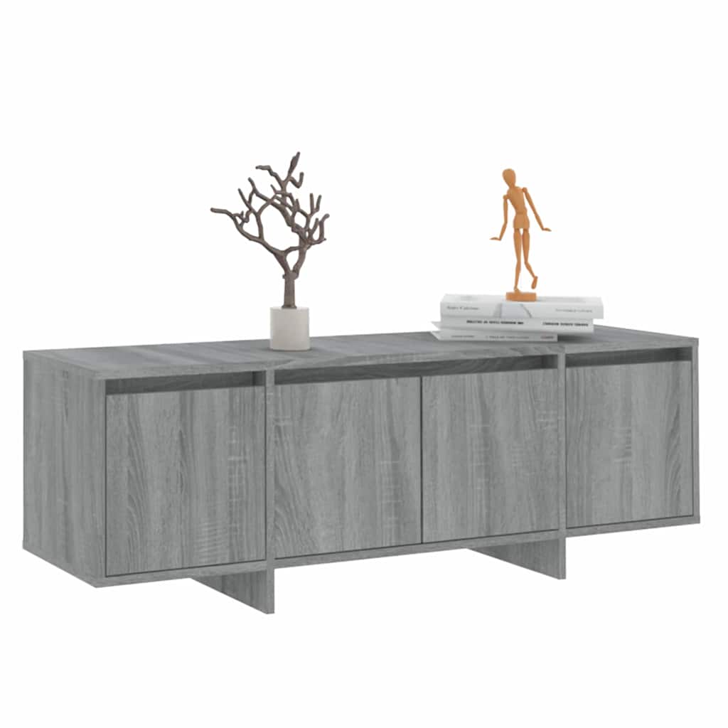vidaXL TV Cabinet | Grey Sonoma | Engineered wood | Medium | TV Cabinet 4