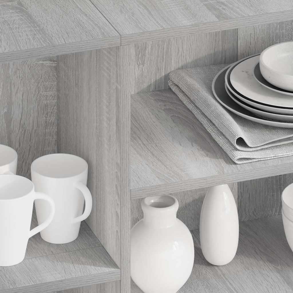 vidaXL Sideboard | Grey Sonoma | Engineered Wood | Medium | Sideboard 3